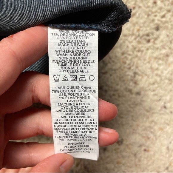 prAna Kara skirt Navy Blue Organic cotton size 00 - Picture 6 of 10